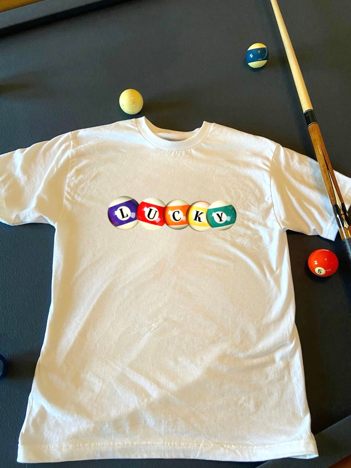 Lucky Pool Ball Tee 🎱